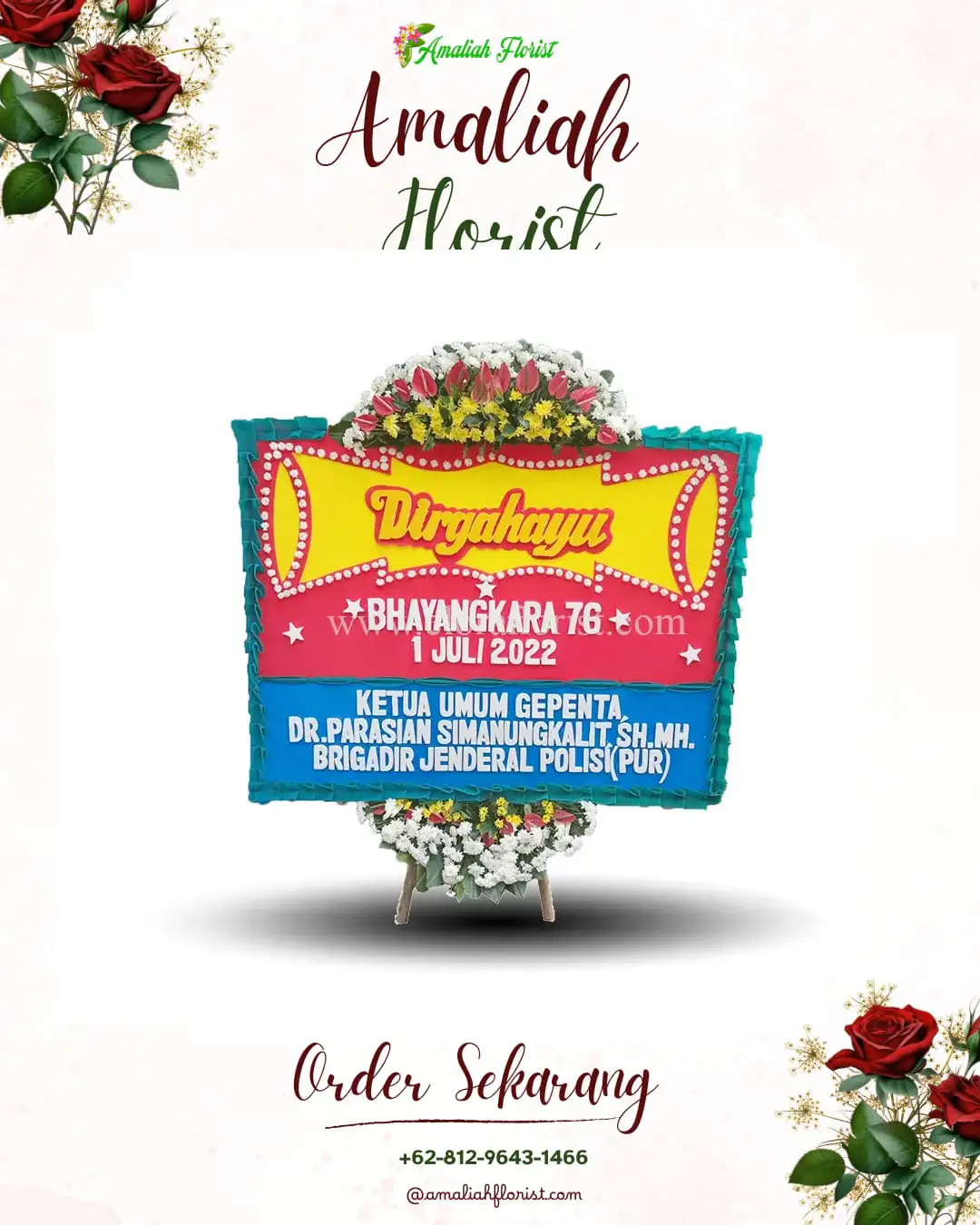 Papan Bunga HUT Ulang Tahun Panosogan